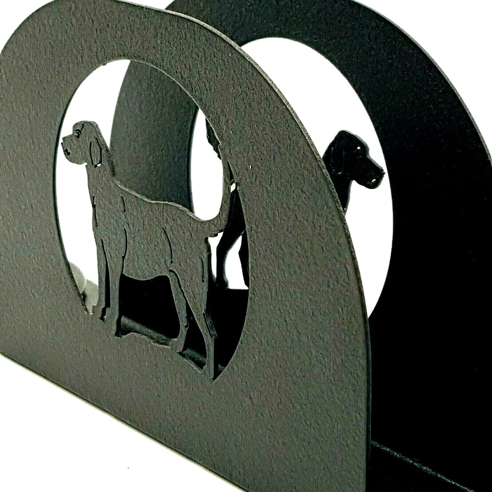 Gift Rustic Home Kitchen Dog Themed Salt Pepper Shakers Napkin Holder Black New - Thumbnail 8