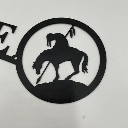 Rustic Home Decor End Trail Themed Welcome Signs Wilderness Metal New - Thumbnail 6