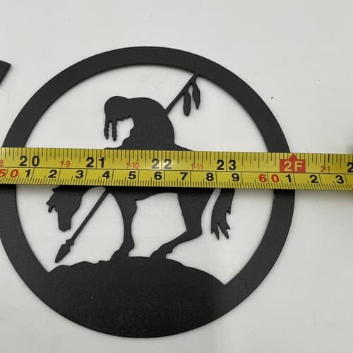 Rustic Home Decor End Trail Themed Welcome Signs Wilderness Metal New - Thumbnail 3