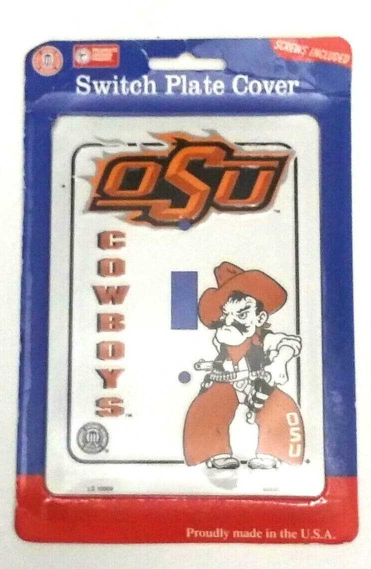 Switch Plate Covers OSU Sport Decor Themed Collegiate Oklahoma State University - Thumbnail 2