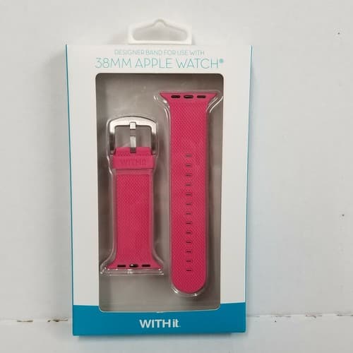 Silicone Band Strap For Apple Watch 38/40mm Hot Pink Withit Brand New in Box