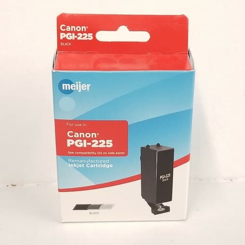 Meijer Canon PGI-225 PIXMA Remanufactured Black Inkjet Cartridge NEW/SEALED