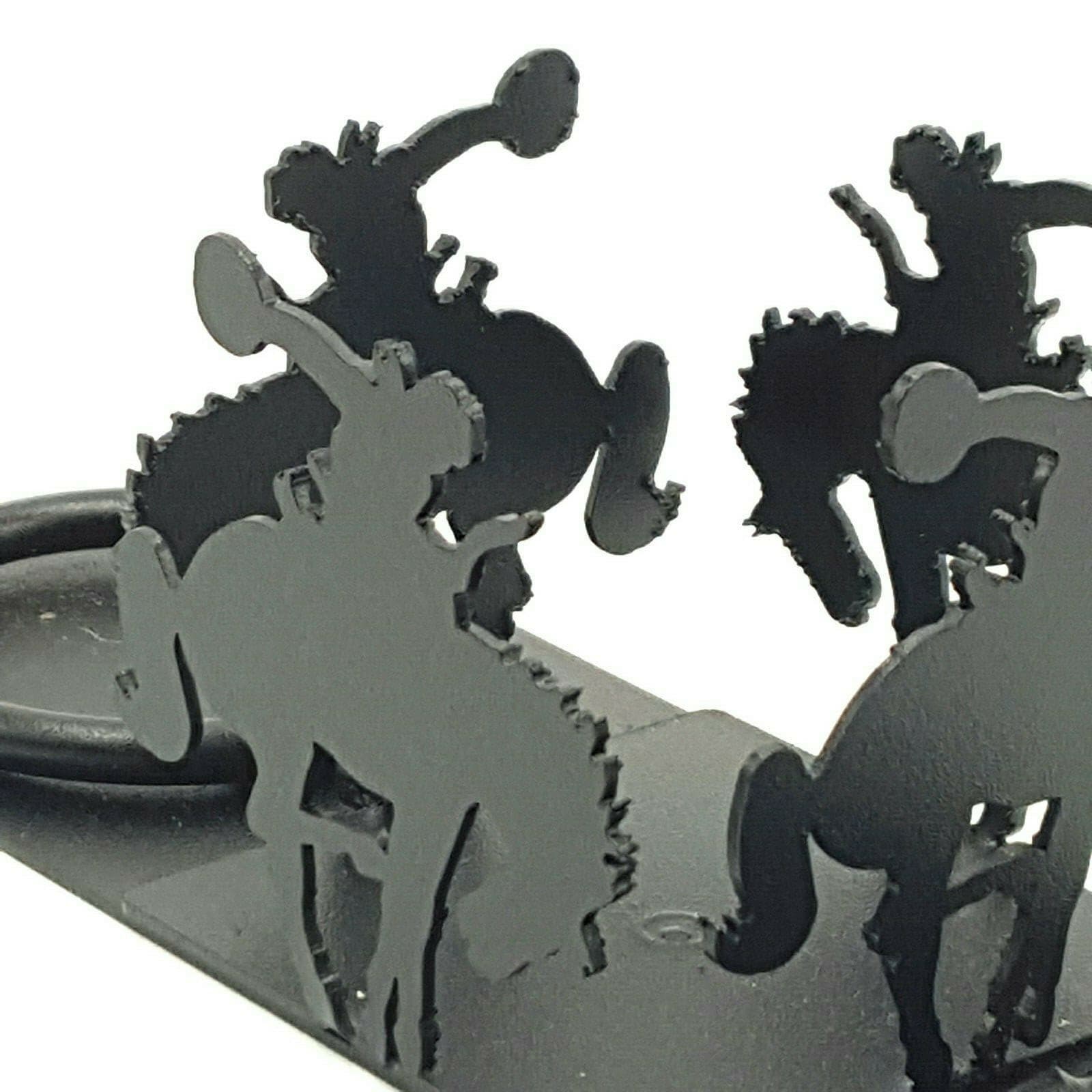 Rustic Home Salt And Pepper Shakers Candle Holder Bronco Themed New Rodeo - Thumbnail 8
