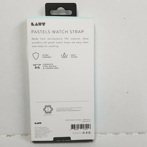 LAUT Apple Watch Strap 38mm / 40mm - Pastel Blue New NIB - Thumbnail 2