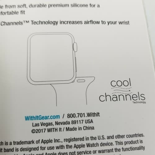 Silicone Band Strap For Apple Watch 38/40mm Hot Pink Withit Brand New in Box - Thumbnail 5