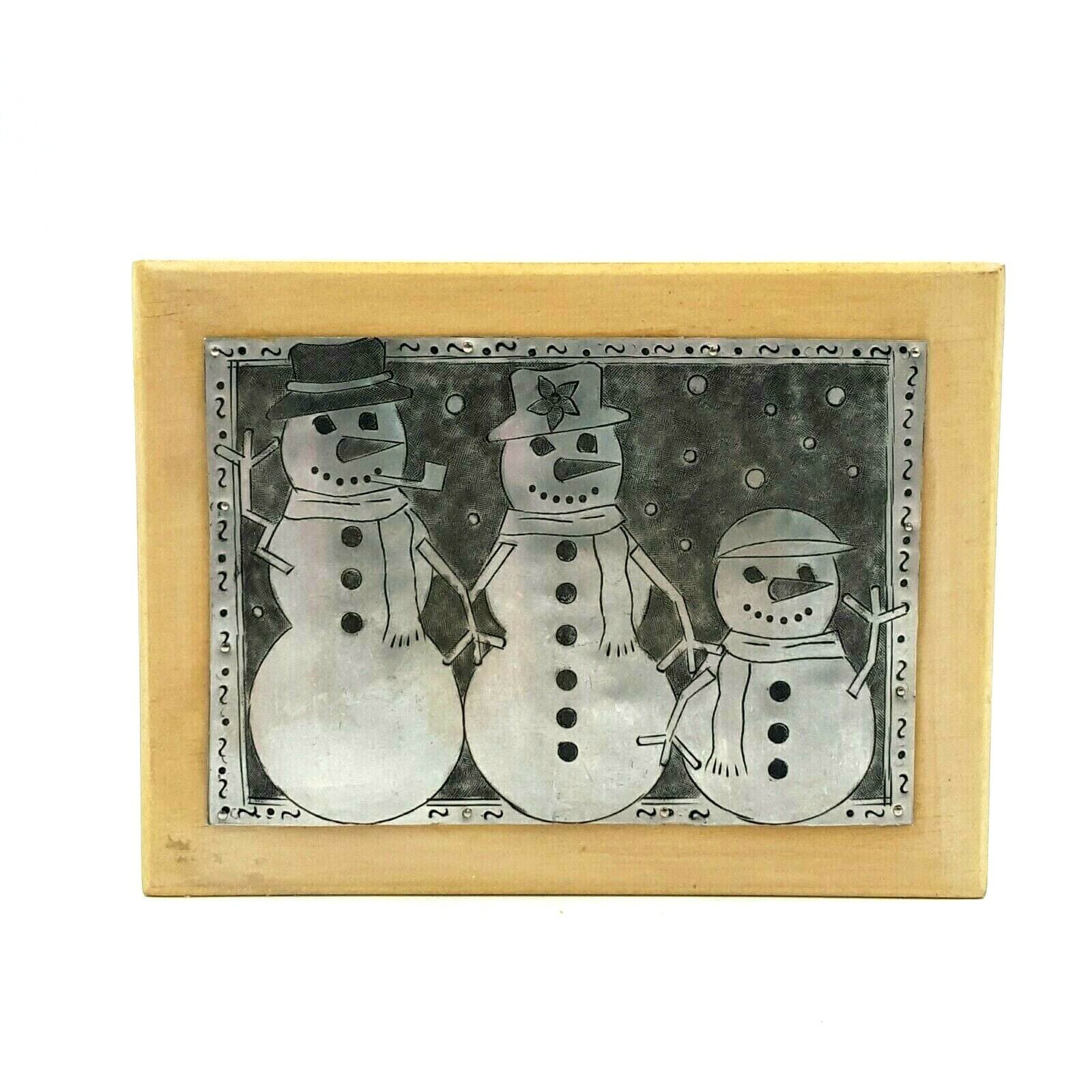 Gift Keepsake Treasure Box Christmas Snowmen Handcrafted Regal Art & Gifts