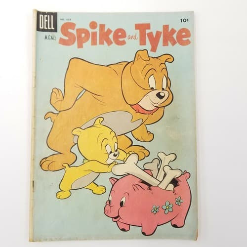 Vintage Big Spike and Little Tyke Comic No. # 638 M.G.M.'s Dell 1955 Atomic Age