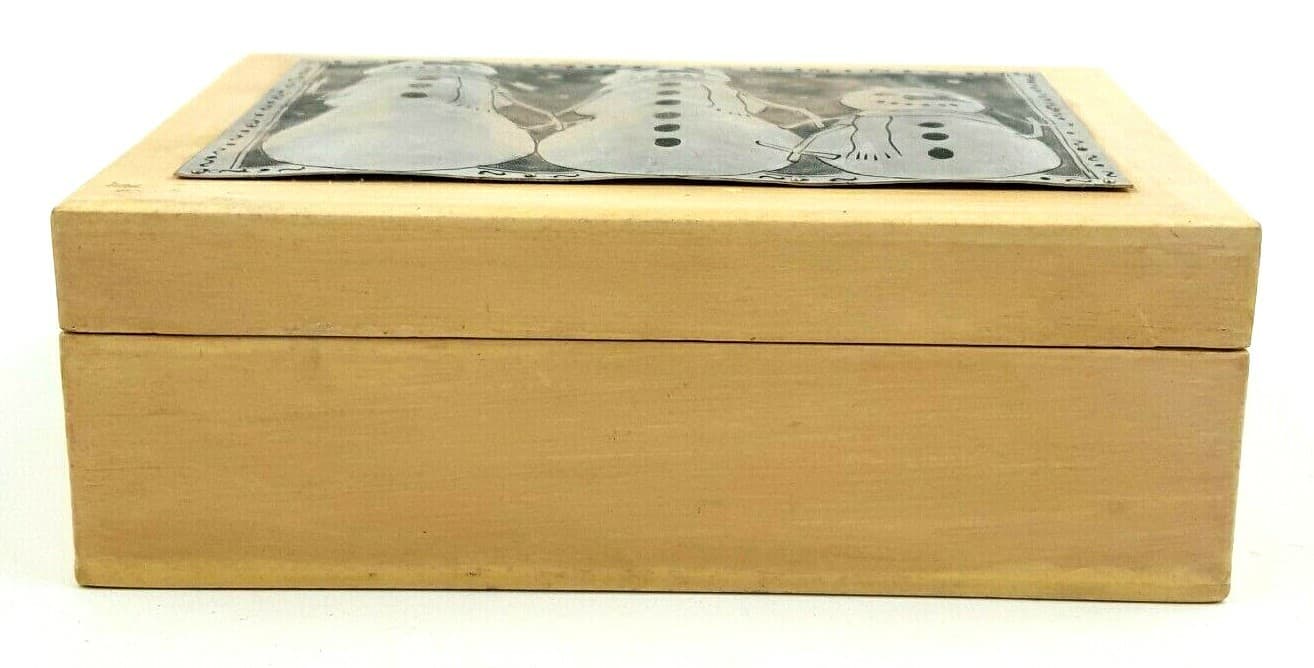 Gift Keepsake Treasure Box Christmas Snowmen Handcrafted Regal Art & Gifts - Thumbnail 9