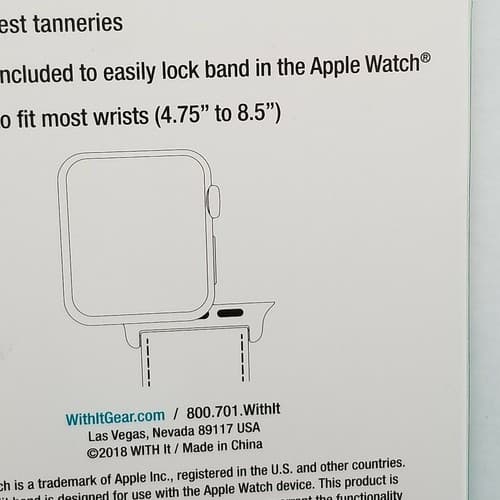 With It Premium Italian Leather Band for 42 mm Apple Watches Genuine Leather New - Thumbnail 4