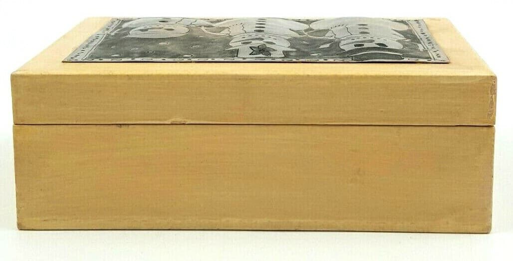 Gift Keepsake Treasure Box Christmas Snowmen Handcrafted Regal Art & Gifts - Thumbnail 7
