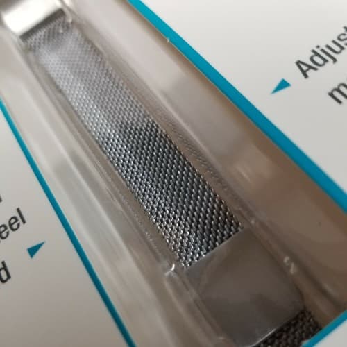 WITH it Band Compatible w/ Fitbit Alta Hr & Alta Stainless Steel Magnetic Silver - Thumbnail 7