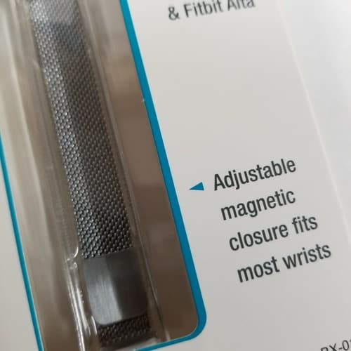 WITH it Band Compatible w/ Fitbit Alta Hr & Alta Stainless Steel Magnetic Silver - Thumbnail 5