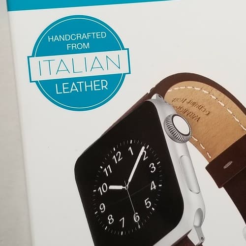 With It Premium Italian Leather Band for 42 & 44mm Apple Watches Genuine Leather - Thumbnail 7