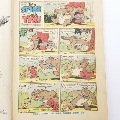 Vintage Big Spike and Little Tyke Comic No. # 638 M.G.M.'s Dell 1955 Atomic Age - Thumbnail 7