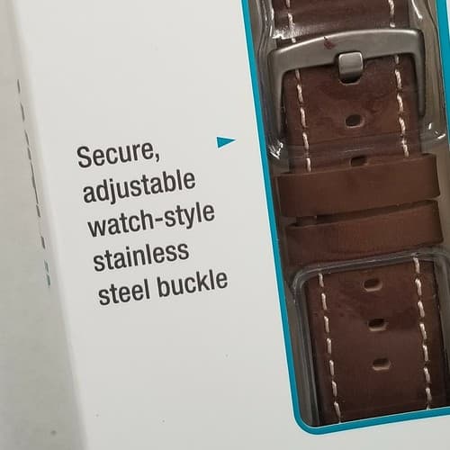 With It Premium Italian Leather Band for 42 & 44mm Apple Watches Genuine Leather - Thumbnail 6