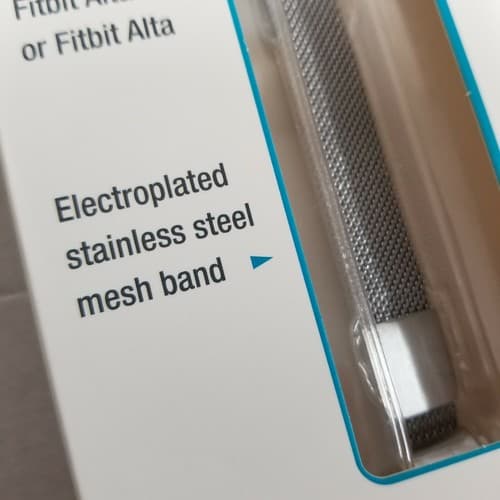 WITH it Band Compatible w/ Fitbit Alta Hr & Alta Stainless Steel Magnetic Silver - Thumbnail 6