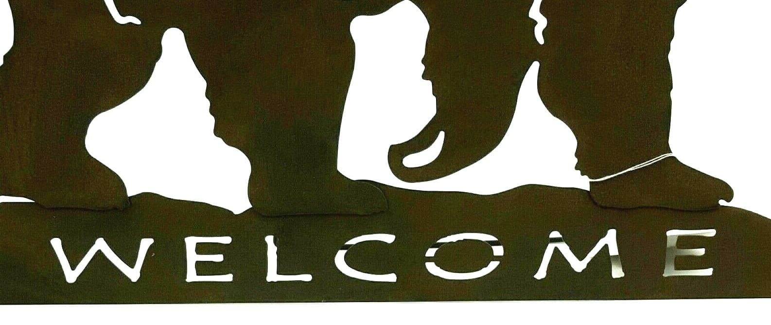 Gift Rustic Standing Hanging Bear Welcome Sign Log Cabin Woods Lodge - Thumbnail 3