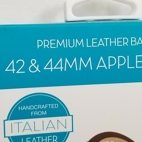 With It Premium Italian Leather Band for 42 & 44mm Apple Watches Genuine Leather - Thumbnail 8