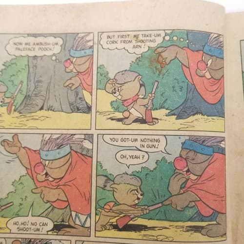 Vintage Big Spike and Little Tyke Comic No. # 638 M.G.M.'s Dell 1955 Atomic Age - Thumbnail 9