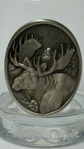 Wildlife Deer Caribou Moose Glass Clear Insulated Cup Mug Heritage Pewter Gift - Thumbnail 7