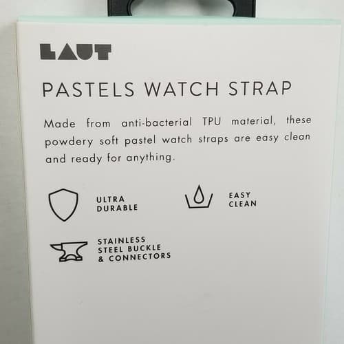 LAUT Apple Watch Strap 38mm / 40mm - Pastel Green New NIB - Thumbnail 3