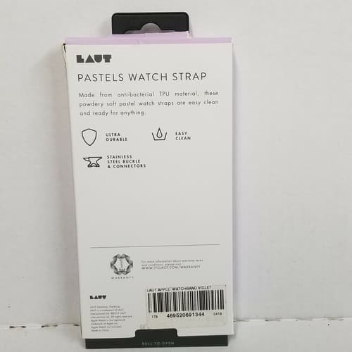 LAUT Apple Watch Strap 38mm / 40mm - Pastel Purple New NIB - Thumbnail 2