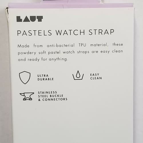 LAUT Apple Watch Strap 38mm / 40mm - Pastel Purple New NIB - Thumbnail 3