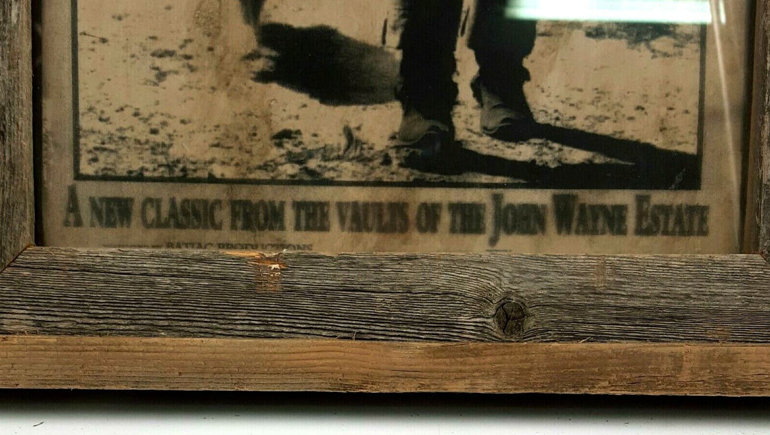 Gift John Wayne Hondo Picture And Frame Western Old Days - Thumbnail 7