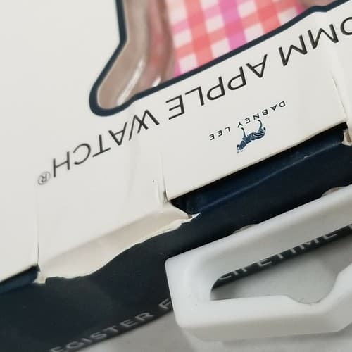 38/40mm Silicone Band for Apple Watch Dabney Lee Gingham Pink New NIB - Thumbnail 12