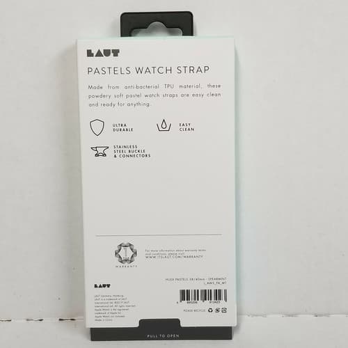 LAUT Apple Watch Strap 38mm / 40mm - Pastel Green New NIB - Thumbnail 2