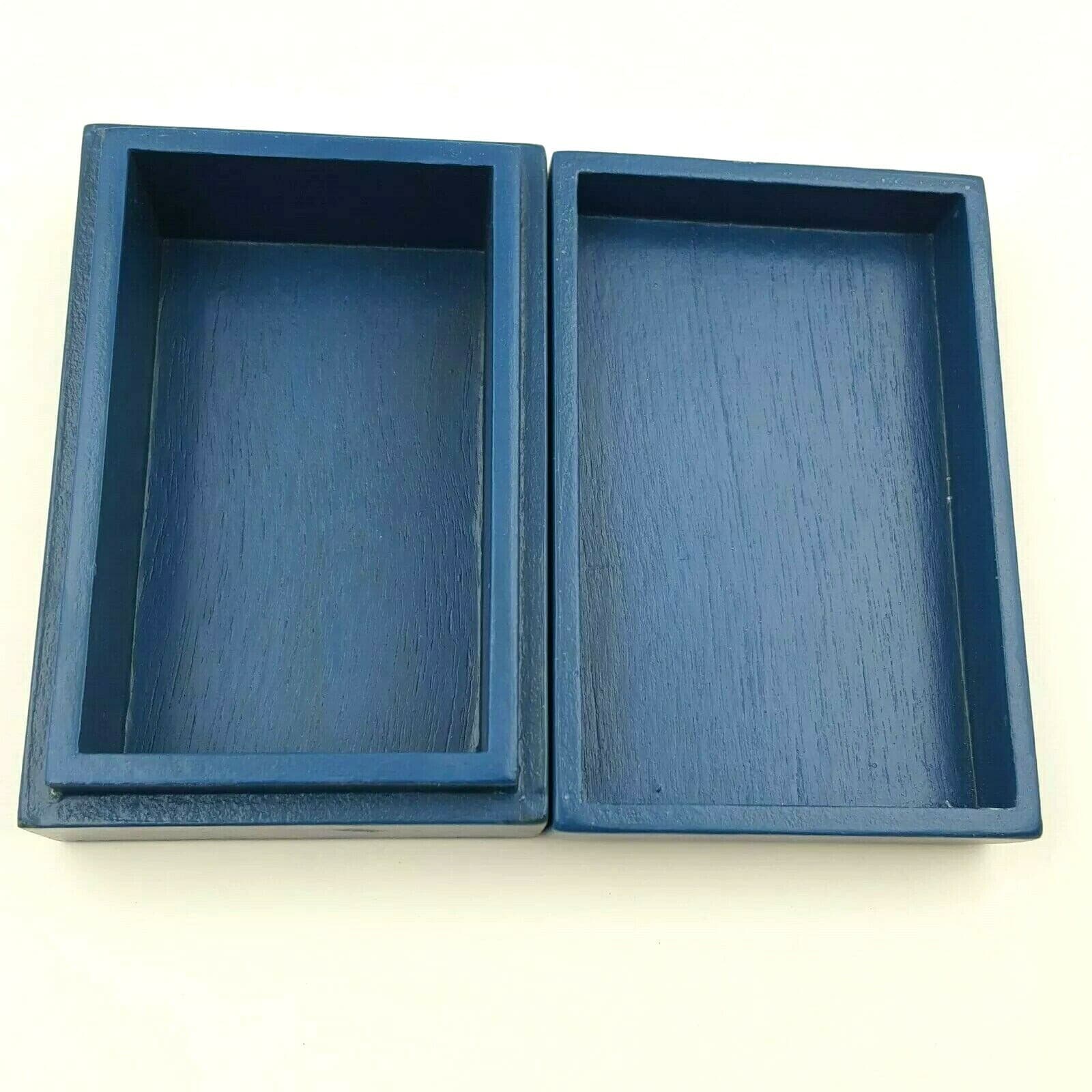 Regal Arts & Gifts Handcrafted Home Accents Blue Lighthouse Box Wood & Aluminum - Thumbnail 6