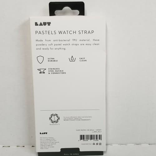 LAUT Apple Watch Strap 38mm / 40mm - Pastel Pink New NIB - Thumbnail 3