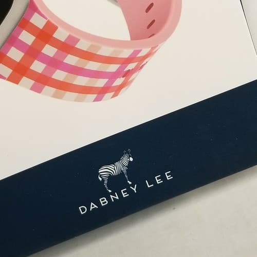 38/40mm Silicone Band for Apple Watch Dabney Lee Gingham Pink New NIB - Thumbnail 9