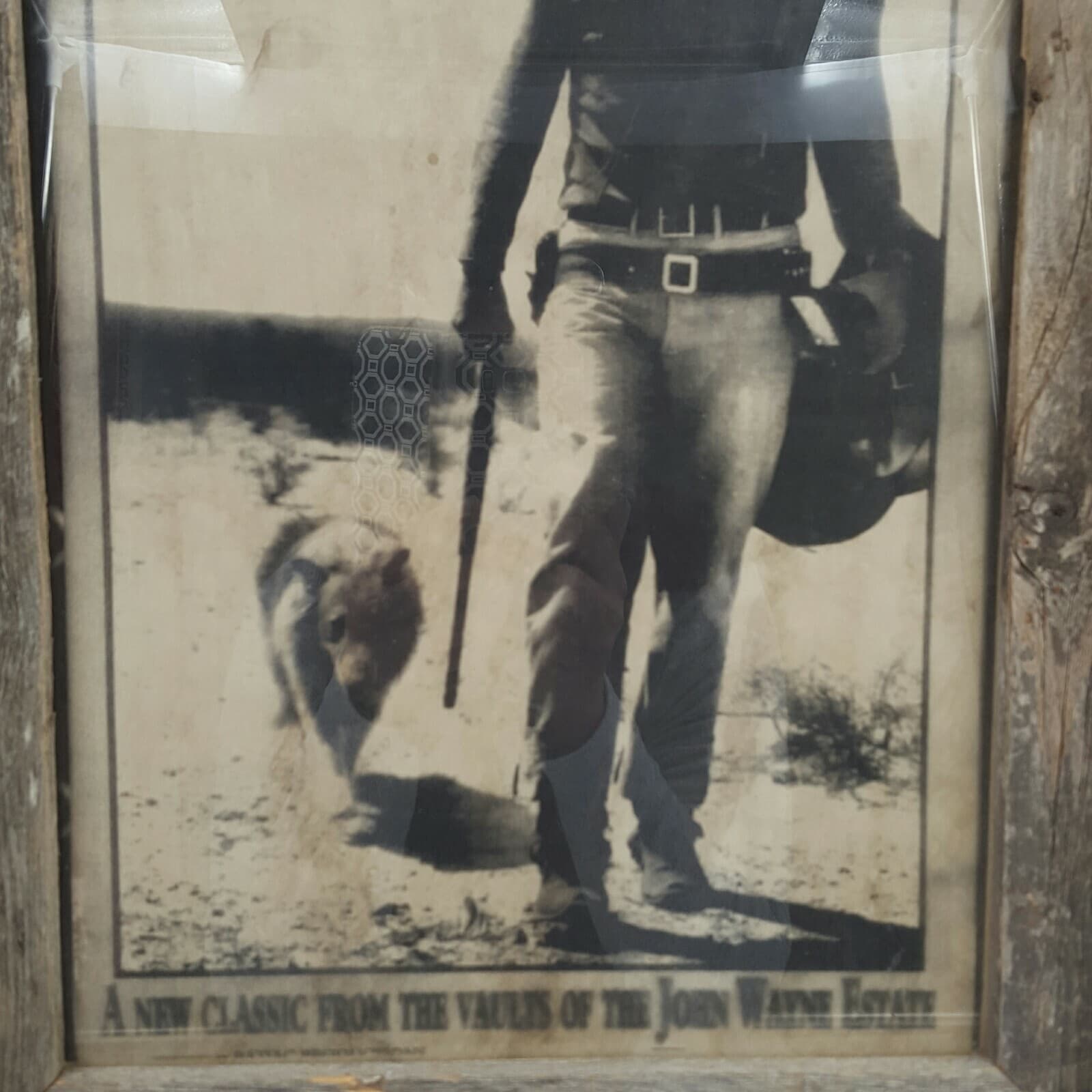 Gift John Wayne Hondo Picture And Frame Western Old Days - Thumbnail 4