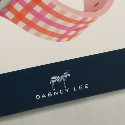 38/40mm Silicone Band for Apple Watch Dabney Lee Gingham Pink New NIB - Thumbnail 9