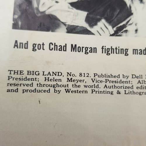 Dell Vintage Comic The Big Land A Movie Classic 1957 No. # No. 812 Golden Age - Thumbnail 7