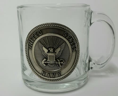 Air Force Navy Military Glass Clear Insulated Cup Mug Fine Heritage Pewter Gift - Thumbnail 9