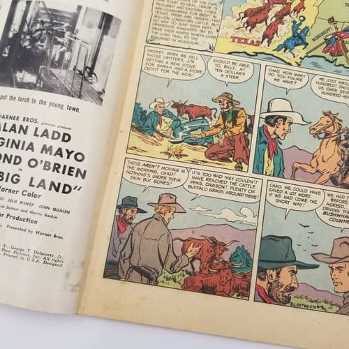 Dell Vintage Comic The Big Land A Movie Classic 1957 No. # No. 812 Golden Age - Thumbnail 11
