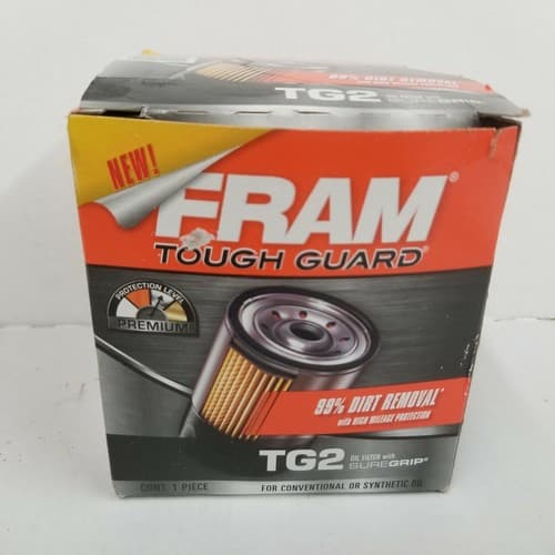 Fram Tough Guard TG2 Oil Filter High Mileage Protection SureGrip