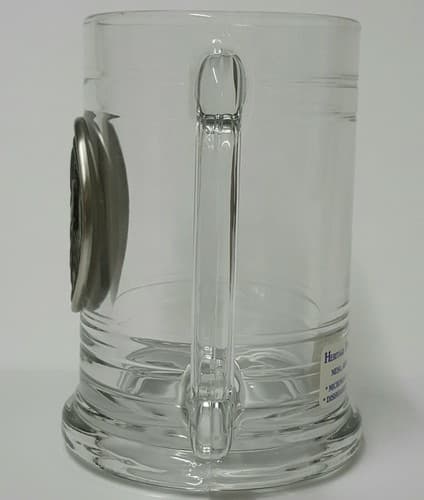 Moose Buffalo 16oz Glass Clear Insulated Cup Mug Fine Heritage Pewter Gift - Thumbnail 8