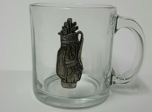 Kokopelli Culture Golf Glass Clear Insulated Cup Mug Fine Heritage Pewter Gift - Thumbnail 4