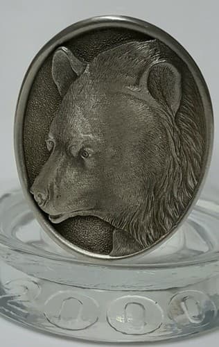 Wildlife Bear Buffalo Glass Clear Insulated Cup Mug Fine Heritage Pewter Gift - Thumbnail 9