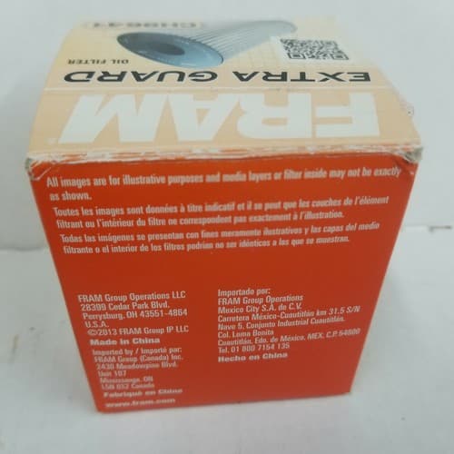 NEW Fram Extra Guard CH9641 Engine Oil Filter - *Box shows shelf wear - Thumbnail 2