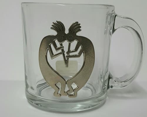Kokopelli Culture Golf Glass Clear Insulated Cup Mug Fine Heritage Pewter Gift - Thumbnail 9