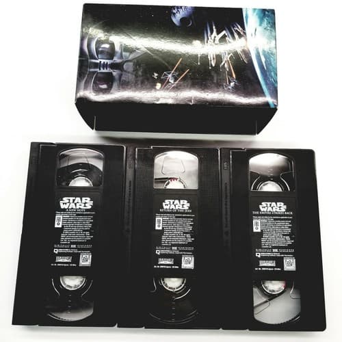 Star Wars 3 tape set VHS Video Return of the Jedi Lucas Film Sci-fi/Action - Thumbnail 11