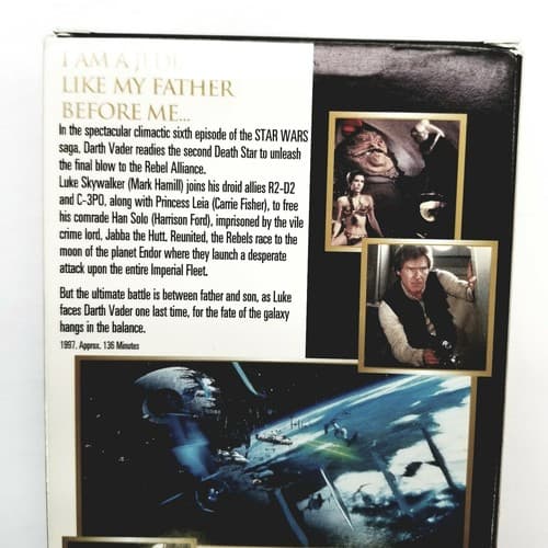 Star Wars 3 tape set VHS Video Return of the Jedi Lucas Film Sci-fi/Action - Thumbnail 9