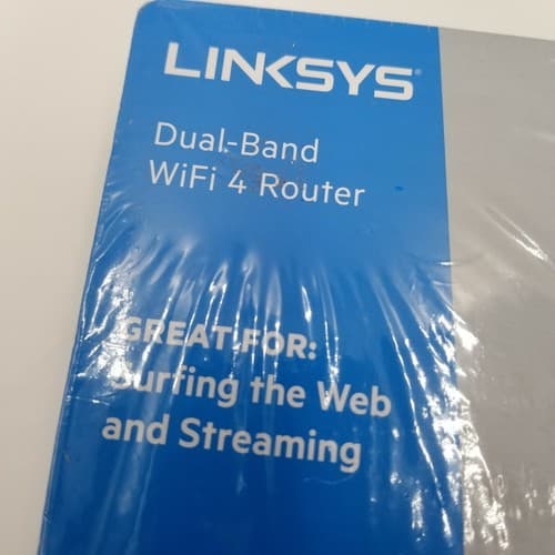 Linksys N600 Dual Band WiFi 4 Router up to 750 Square Feet 5+ Devices Black - Thumbnail 2