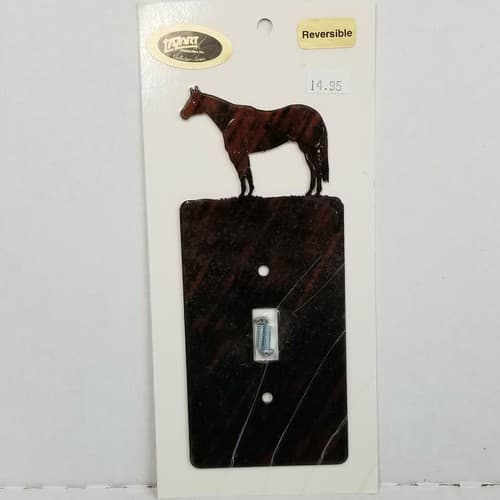 Lazart Horse Reversible Single Light Switch Cover Plate Screws Included