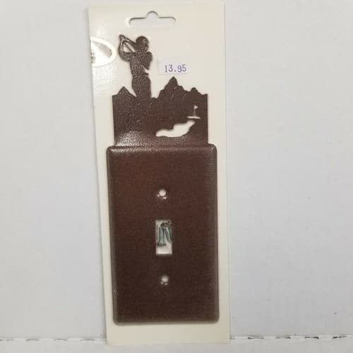 Golfer Golfing Single Light Switch Cover Plate Screws Included