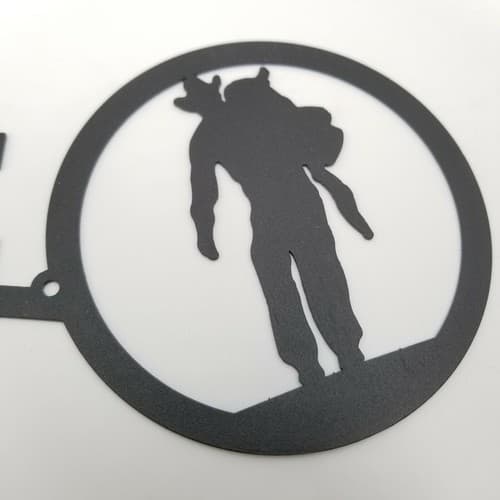 Cowboy Carrying Saddle Welcome Sign Metal Lodge Cabin Home Decor Ranch - Thumbnail 4